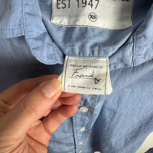 Frank & Eileen Blue Frank Button Down Shirt XS - Picture 5 of 7